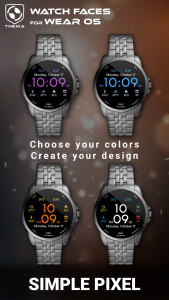 اسکرین شات 2 برنامه Simple Pixel Watch Face