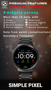 اسکرین شات 4 برنامه Simple Pixel Watch Face