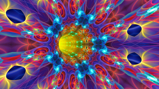 اسکرین شات 1 برنامه Fractal Tunnels Live Wallpaper