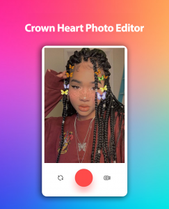 اسکرین شات 3 برنامه Crown Heart Photo Editor