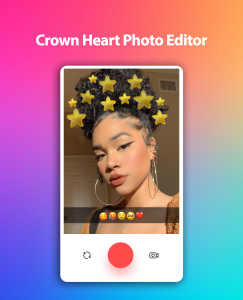 اسکرین شات 1 برنامه Crown Heart Photo Editor