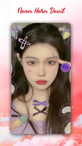 اسکرین شات 6 برنامه Neon Horns Devil Photo Editor