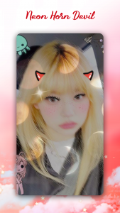اسکرین شات 3 برنامه Neon Horns Devil Photo Editor
