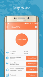 اسکرین شات 1 برنامه Free VPN Unlimited - Snap VPN