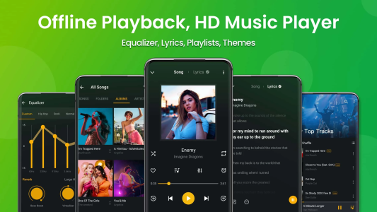 اسکرین شات 1 برنامه Music Player & MP3, Bass Boost