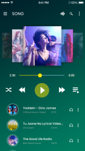 اسکرین شات 1 برنامه Music Player for Galaxy