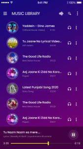 اسکرین شات 4 برنامه Music Player for Galaxy