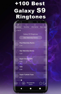 اسکرین شات 1 برنامه Galaxy S9 Plus Ringtones