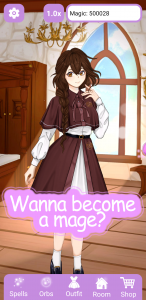 اسکرین شات 1 بازی Mage-Girl | offline anime game