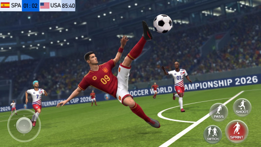 اسکرین شات 2 بازی Play Football: Soccer Games