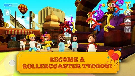 اسکرین شات 3 بازی Roller Coaster Craft: Blocky Building & RCT Games