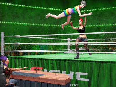 اسکرین شات 6 بازی Tag Team Wrestling Superstars Fight: Hell In Cell