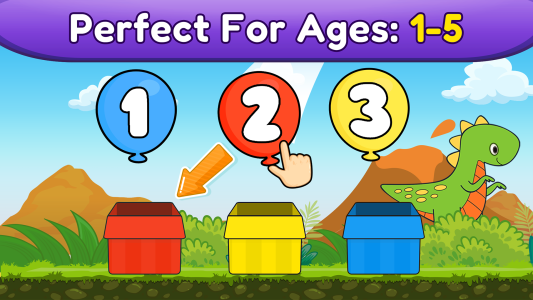 اسکرین شات 8 بازی Balloon Pop Kids Learning Game
