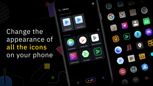 اسکرین شات 1 برنامه Icon Pack Studio