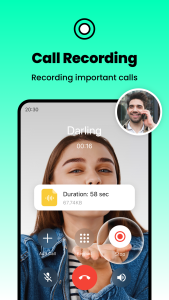 اسکرین شات 4 برنامه Ring Phone Calls - JusCall