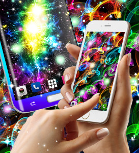 اسکرین شات 6 برنامه Glowing live wallpaper