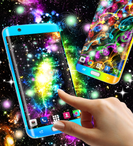 اسکرین شات 4 برنامه Glowing live wallpaper