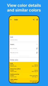 اسکرین شات 4 برنامه Color Picker: Find Name & Code