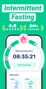 اسکرین شات 1 برنامه GoFasting Intermittent Fasting