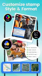 اسکرین شات 3 برنامه GPS Location Camera& Timestamp