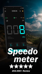 اسکرین شات 1 برنامه GPS Speedometer - Odometer App
