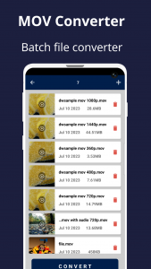 اسکرین شات 3 برنامه Mov To Mp4 Converter