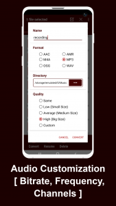 اسکرین شات 7 برنامه Opus To Mp3 Converter
