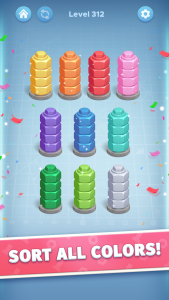 اسکرین شات 1 بازی Nut Color Game - Sort Puz 3D