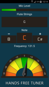 اسکرین شات 1 برنامه Flute Tuner