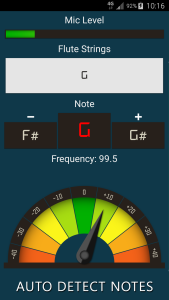 اسکرین شات 2 برنامه Flute Tuner
