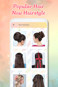 اسکرین شات 8 برنامه Hairstyles step by step