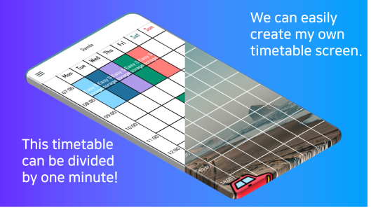 اسکرین شات 1 برنامه Timetable Planner with alarm f