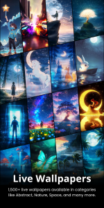 اسکرین شات 1 برنامه Live Wallpapers, 4K Wallpapers