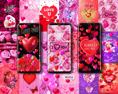 اسکرین شات 2 برنامه I love you live wallpaper