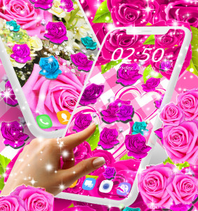اسکرین شات 2 برنامه Rose live wallpaper
