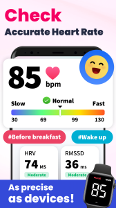 اسکرین شات 4 برنامه Heart Rate Monitor - Pulse App