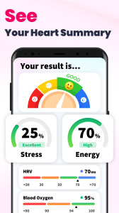 اسکرین شات 3 برنامه Heart Rate Monitor - Pulse App