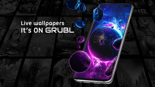 اسکرین شات 2 برنامه GRUBL™ 4D Live Wallpapers + AI