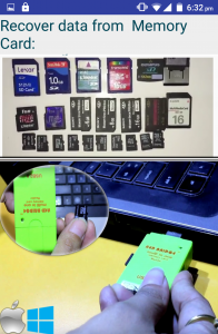 اسکرین شات 2 برنامه Memory Card Recovery & Repair