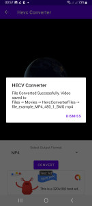 اسکرین شات 4 برنامه Hevc Player & Converter (Mp4)