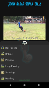 اسکرین شات 1 برنامه Soccer Basic Techniques