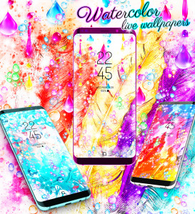 اسکرین شات 5 برنامه Watercolor live wallpapers