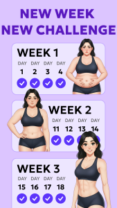 اسکرین شات 3 برنامه Home Workouts for Women, UpFit