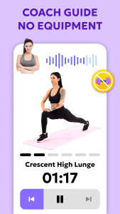 اسکرین شات 4 برنامه Home Workouts for Women, UpFit