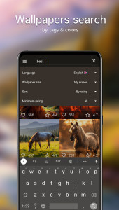 اسکرین شات 3 برنامه Horse Wallpapers 4K