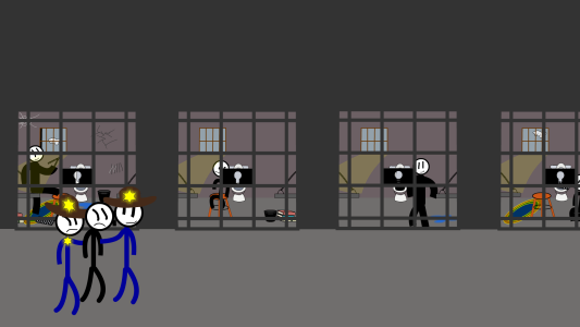 اسکرین شات 3 بازی Stickman Jailbreak 4 : Funny E