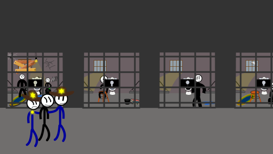 اسکرین شات 3 بازی Stickman Jailbreak 5 : Funny