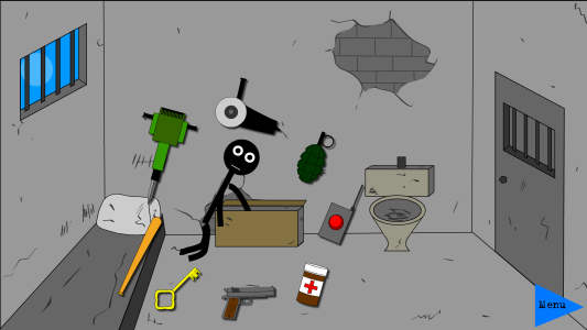 اسکرین شات 1 بازی Stickman Jailbreak 2,Dumb ways