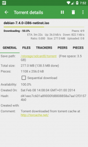 اسکرین شات 5 برنامه tTorrent Lite - Torrent Client