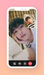 اسکرین شات 1 برنامه V Call You - Fake BTS Call